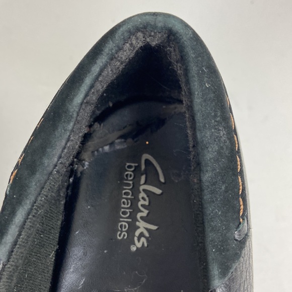 Clarks Bendables Slip On Shoes, Black Size 8 - Picture 8 of 10